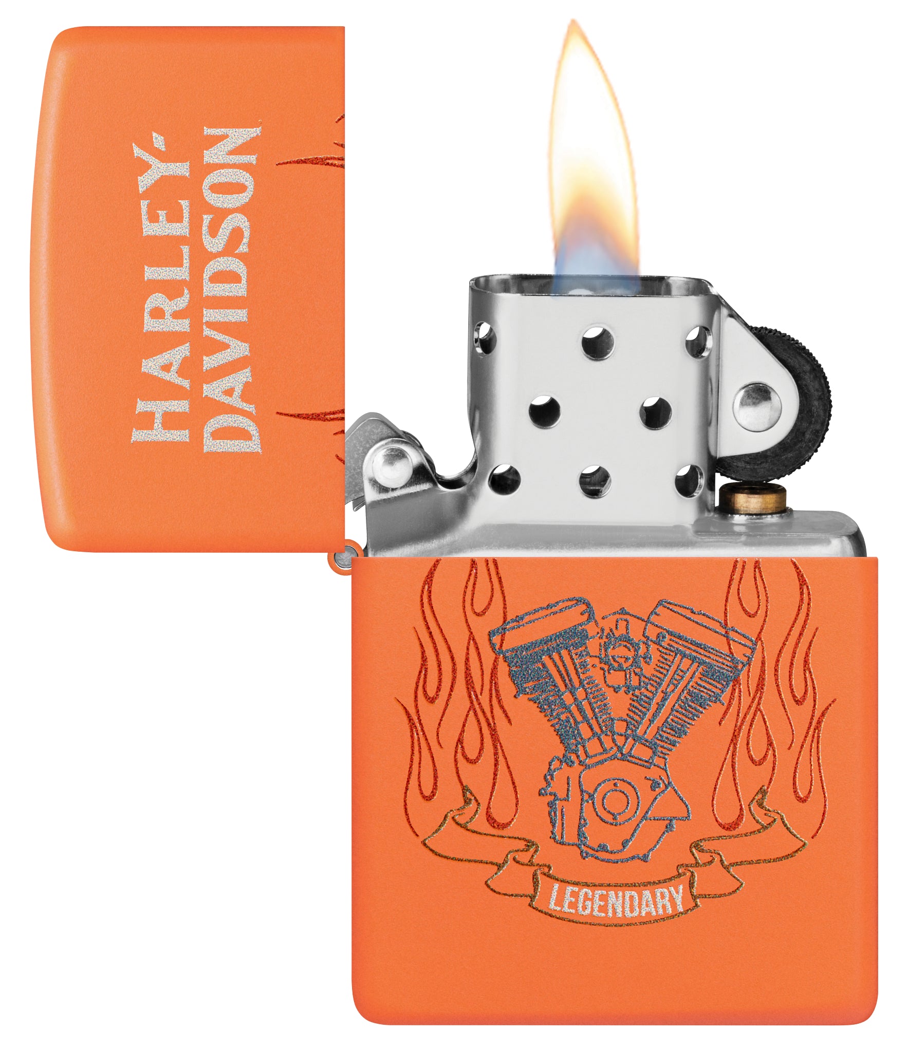 Zippo Harley-Davidson® Legendary Design Orange Matte Windproof