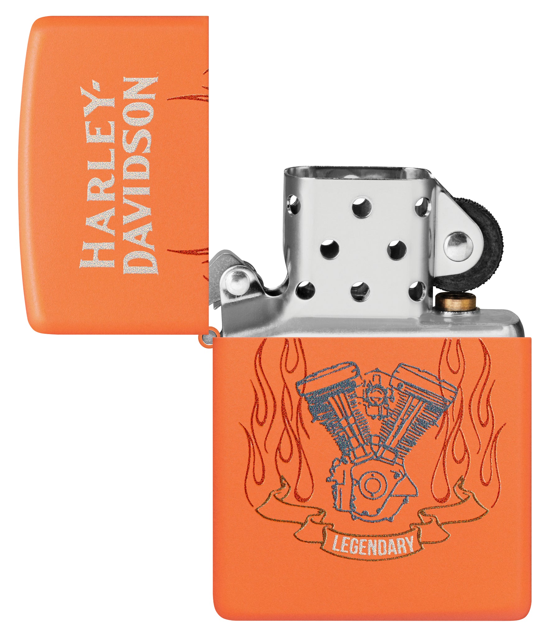 Zippo Harley-Davidson® Legendary Design Orange Matte Windproof