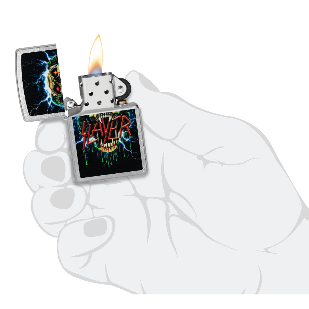 Zippo Slayer Snake Design Street Chrome Windproof Lighter – Zippo USA