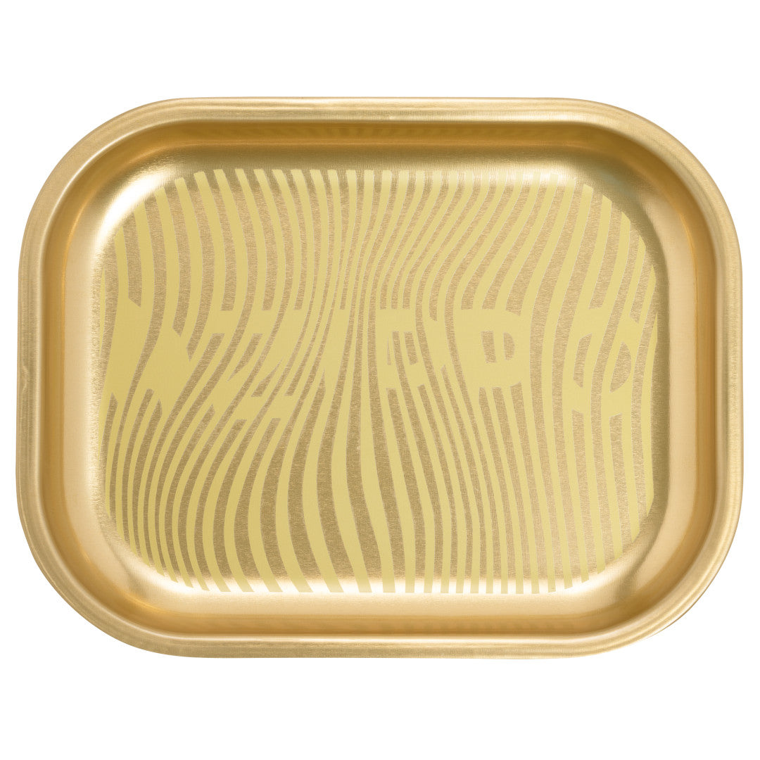 Top view of the tray in the Rolling Tray and Lighter Gift Set.