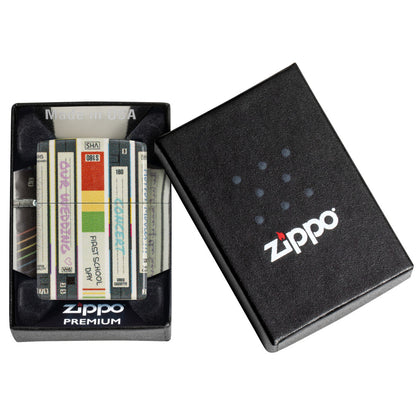 Zippo Home Video Design 540 Matte Windproof Lighter in its packaging.