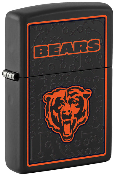Zippo NFL Chicago Bears Playbook Design Black Matte Windproof