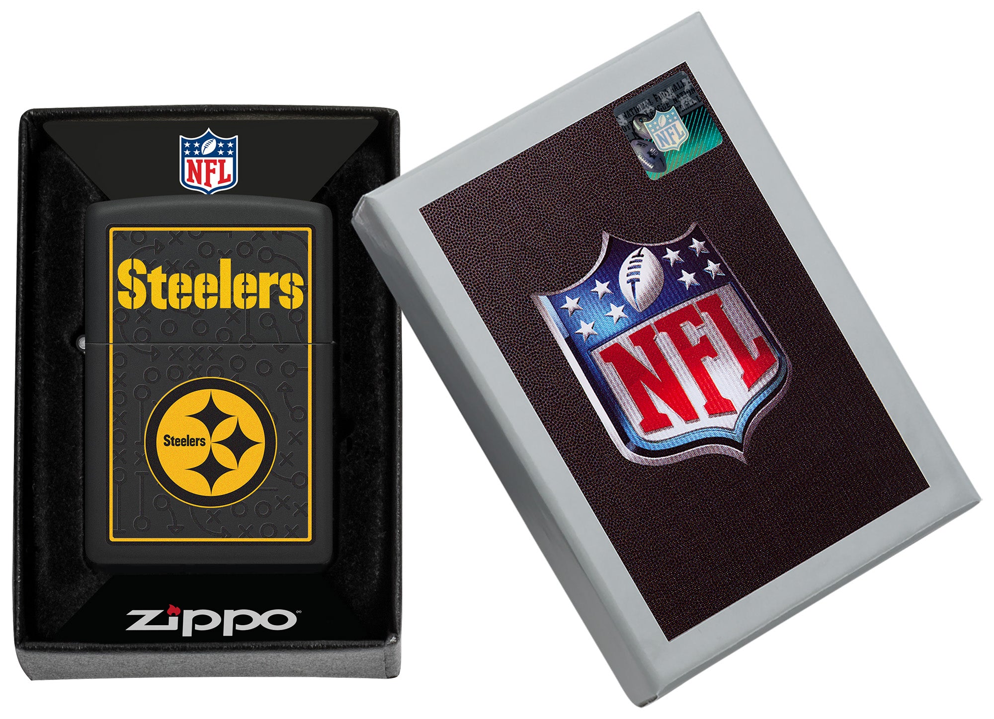 Zippo 2024 Pittsburgh Steelers Steel City Football NFL Lighter + FLINT PACK