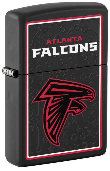 Zippo NFL Atlanta Falcons Playbook Design Black Matte Windproof