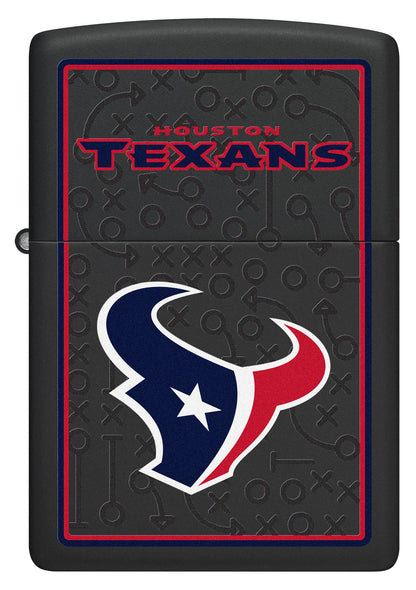 Front shot of NFL Houston Texans Windproof Lighter.