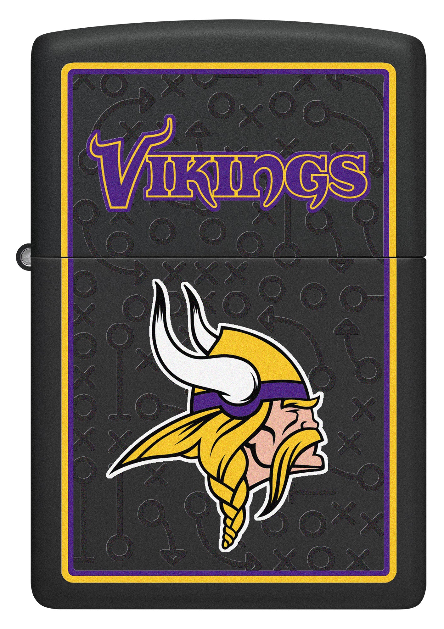 Zippo Vintage 1971 Slim NFL Minnesota Vikings No. newest 1610 High Polish VERY RARE