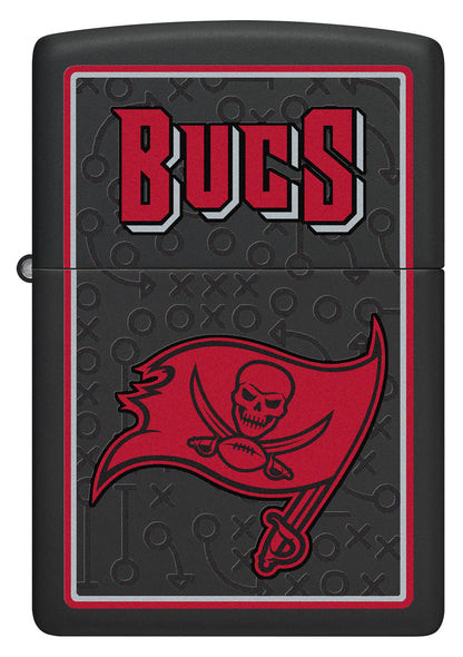 Front shot of NFL Tampa Bay Buccaneers Windproof Lighter.