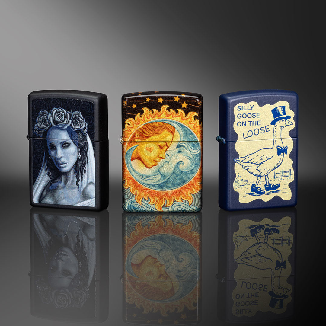 Zippo Ukiyoe Ocean Big Wave Japanese Mt. Fuji Electroforming