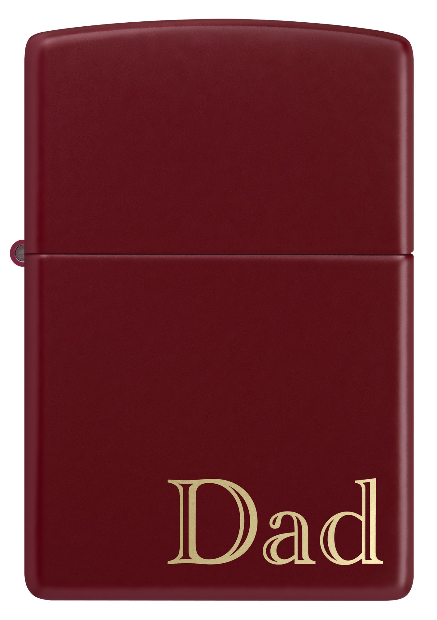 Front view of Zippo Dad Design SMS Windproof Pocket Lighter