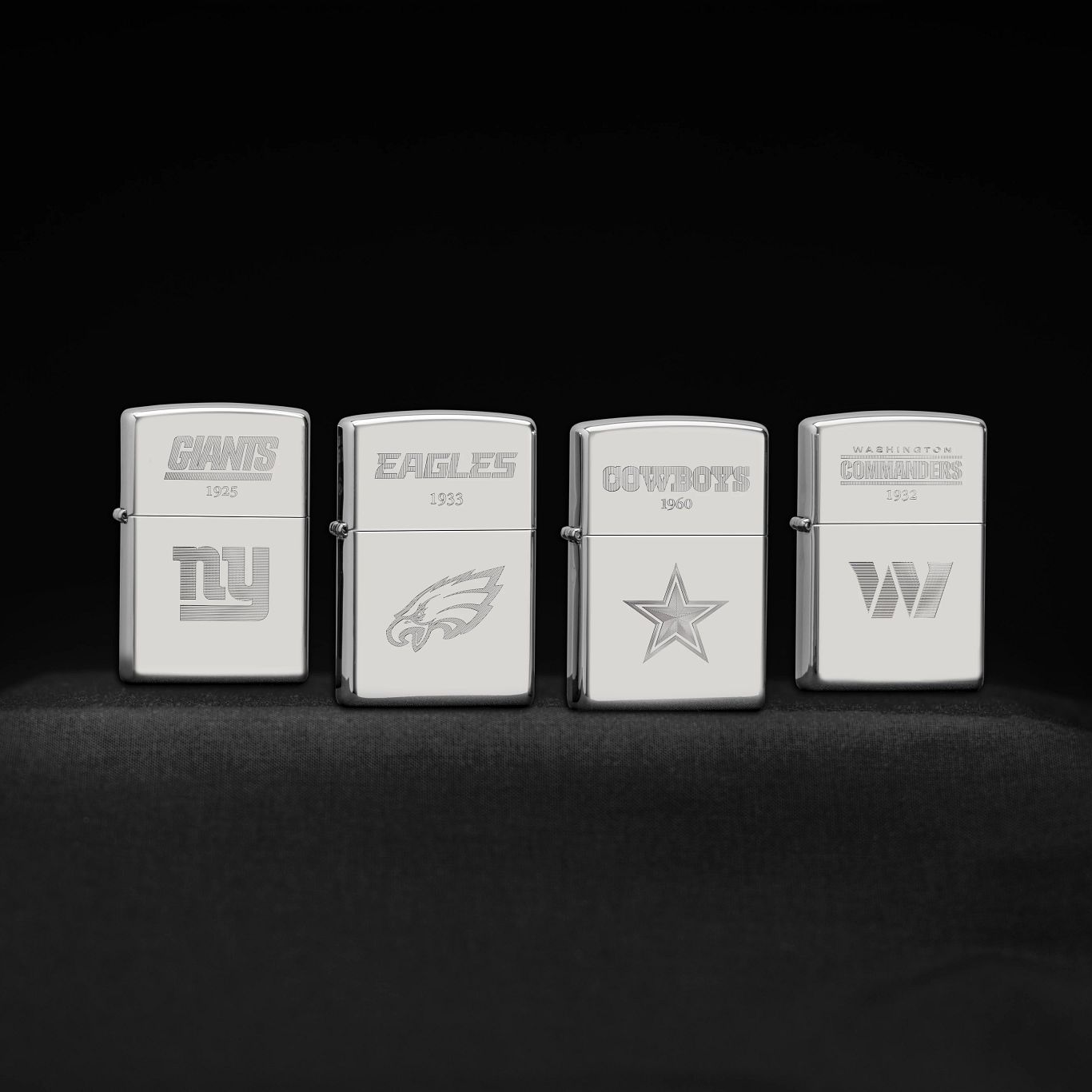 NFL Sterling Silver Collectible – NFC East Windproof Lighters