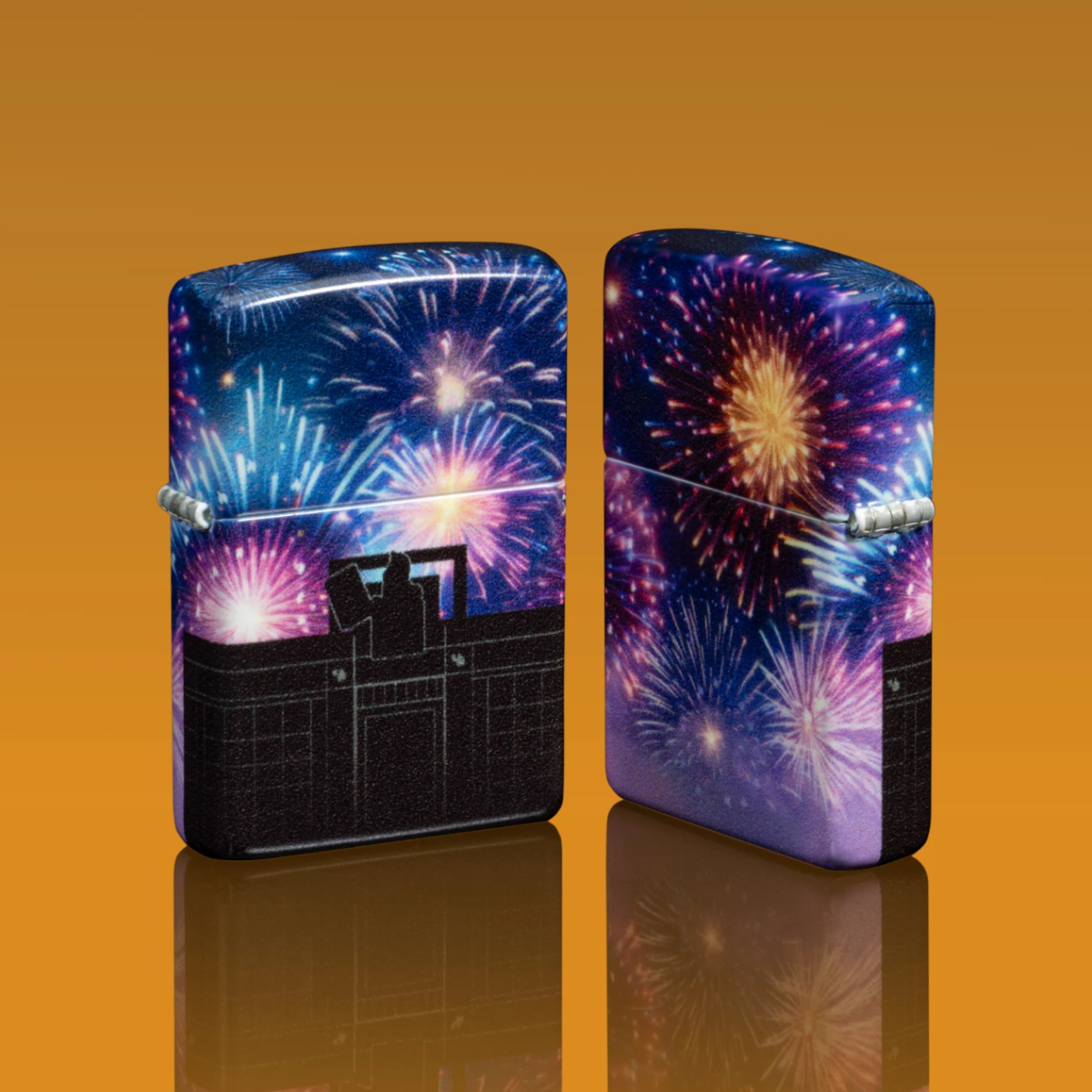 July's SMS Exclusive lighter on an orange background.