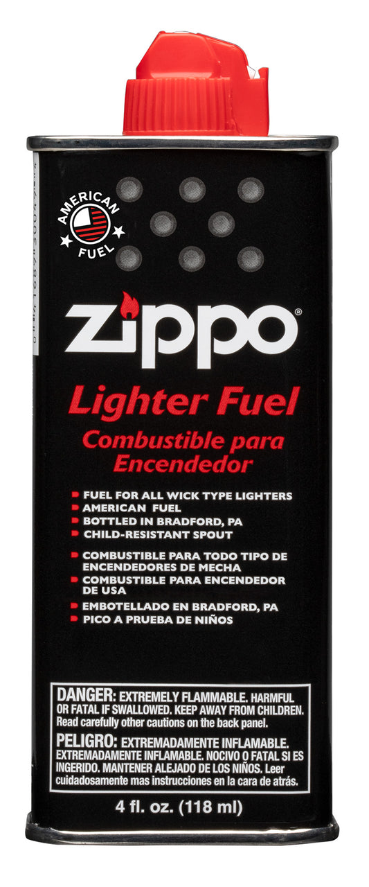 Front of 4 Fluid Ounce Zippo Lighter Fuel