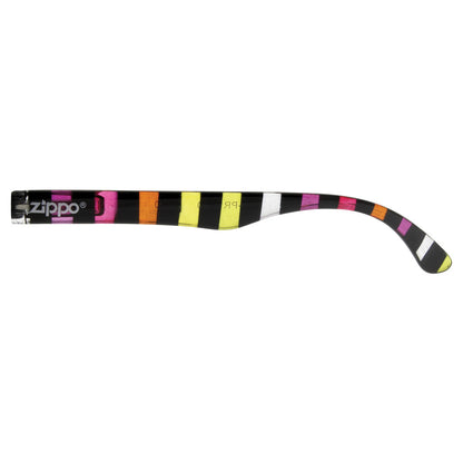 Wide Frame Striped Reading Glasses