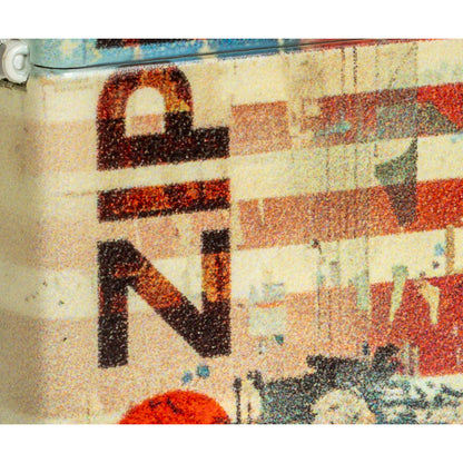 Front view of Zippo Flag Design 540 Matte Windproof Lighter close up to show the detail of the lighter.