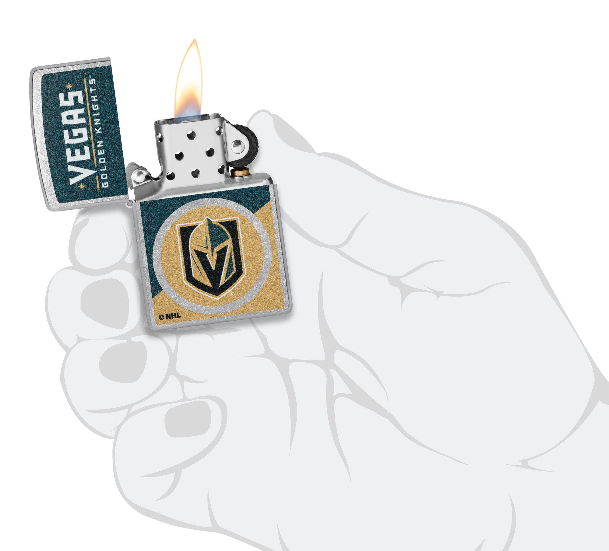 Zippo NHL® Vegas Golden Knights® Colorblock Logo Design Street
