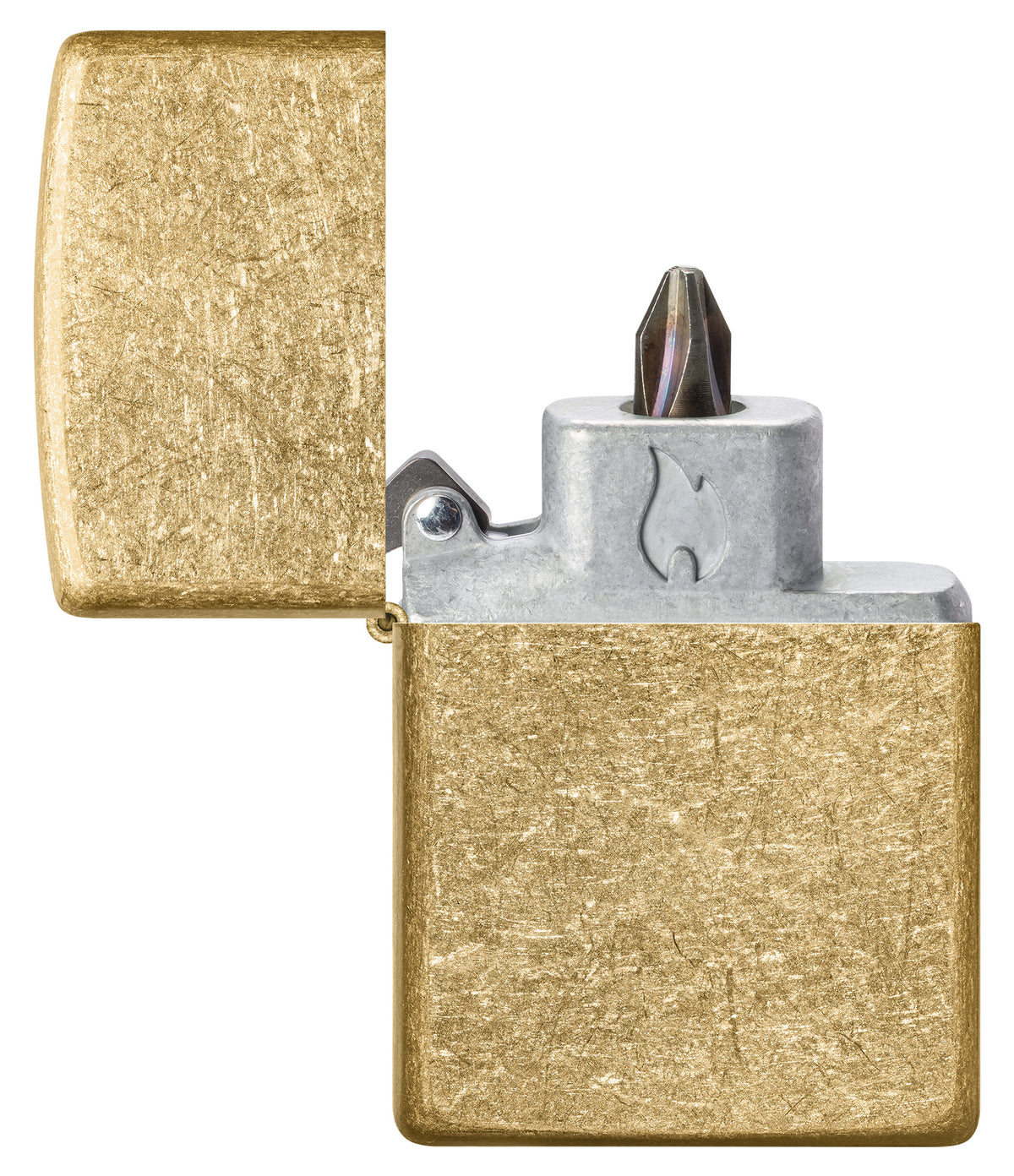 Armor® Tumbled Brass Windproof Lighter – Zippo USA