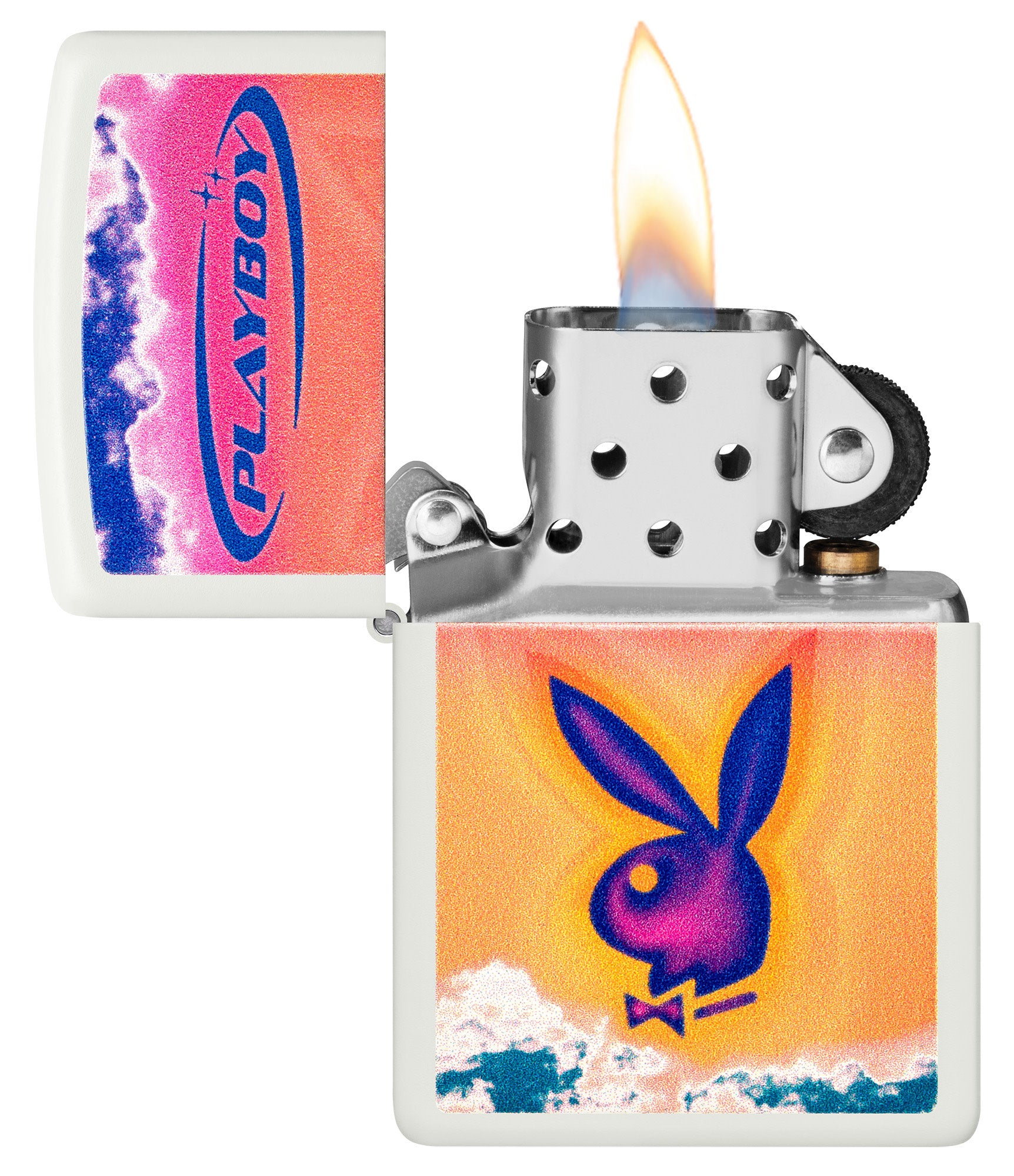 Zippo flame good Playboy Bunny Lighter