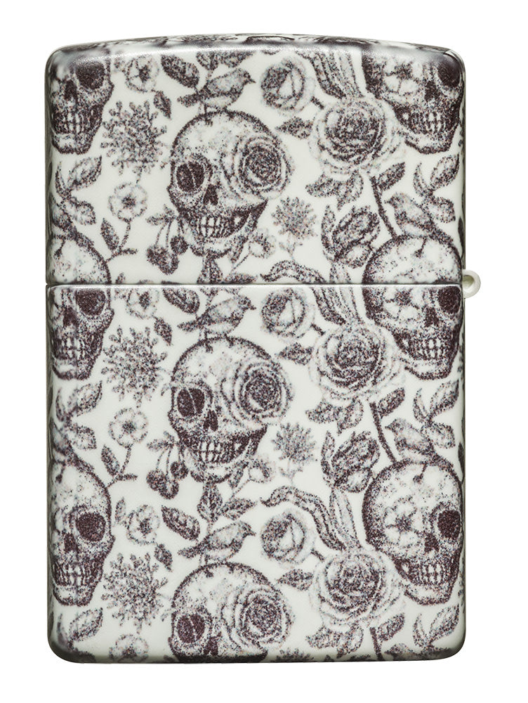 Front of Skeleton Design Glow-In-The-Dark 540 Color Windproof Lighter