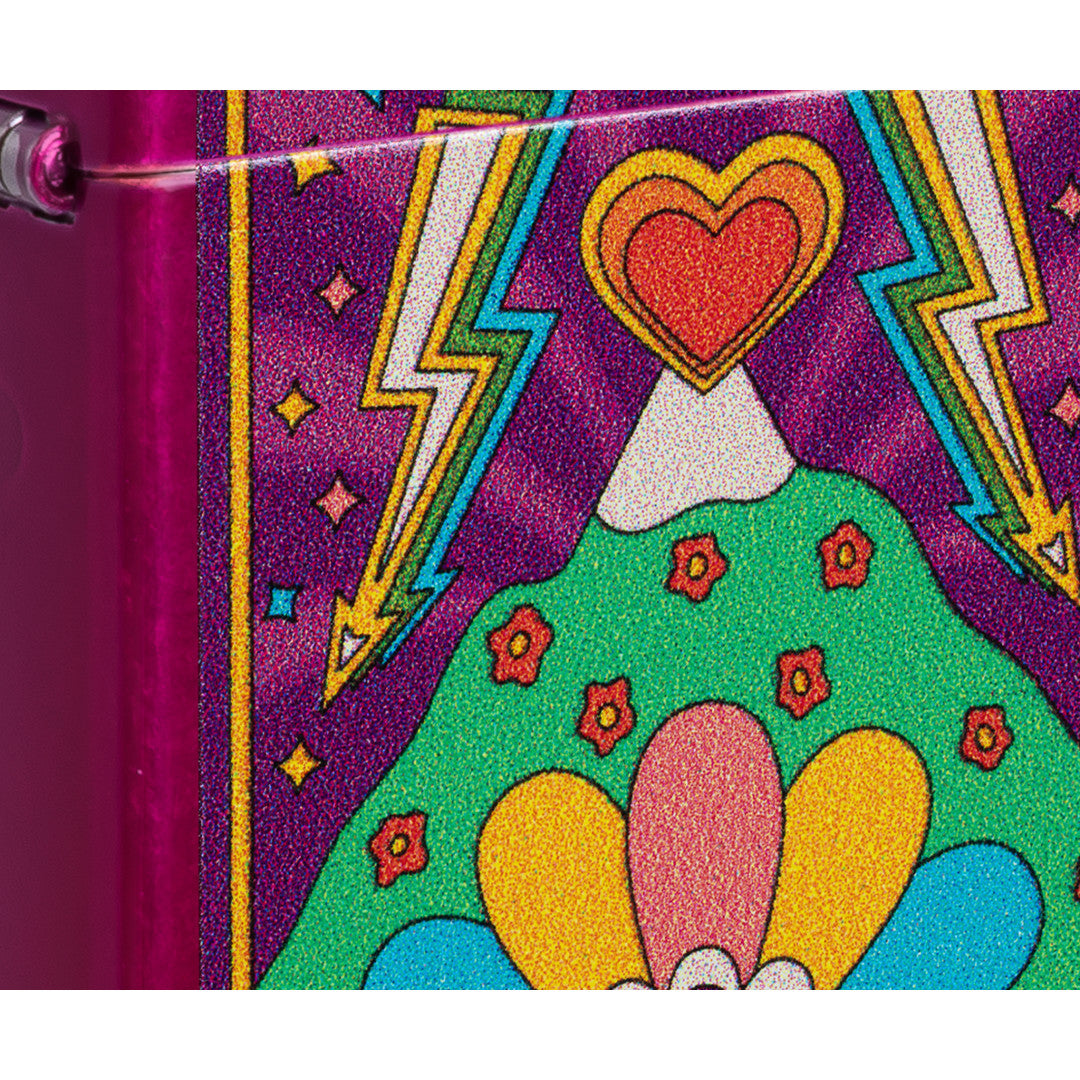 Zippo Groovy Gaze Design Candy Raspberry Windproof Lighter – Zippo USA