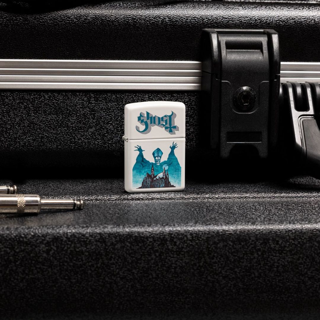 Zippo Ghost Opus Eponymous Design White Matte Windproof Lighter