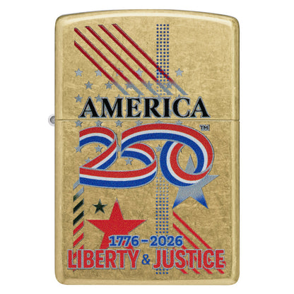 America250 Liberty & Justice Design - Brass