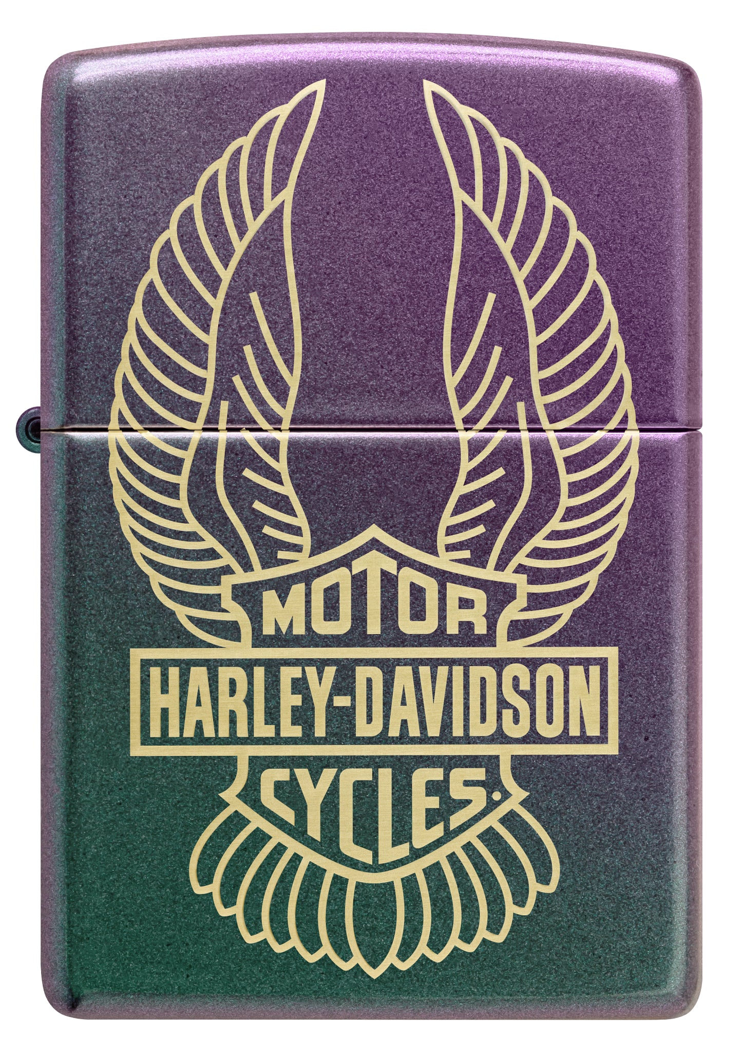 Zippo Harley-Davidson® Winged Logo Design Iridescent Windproof
