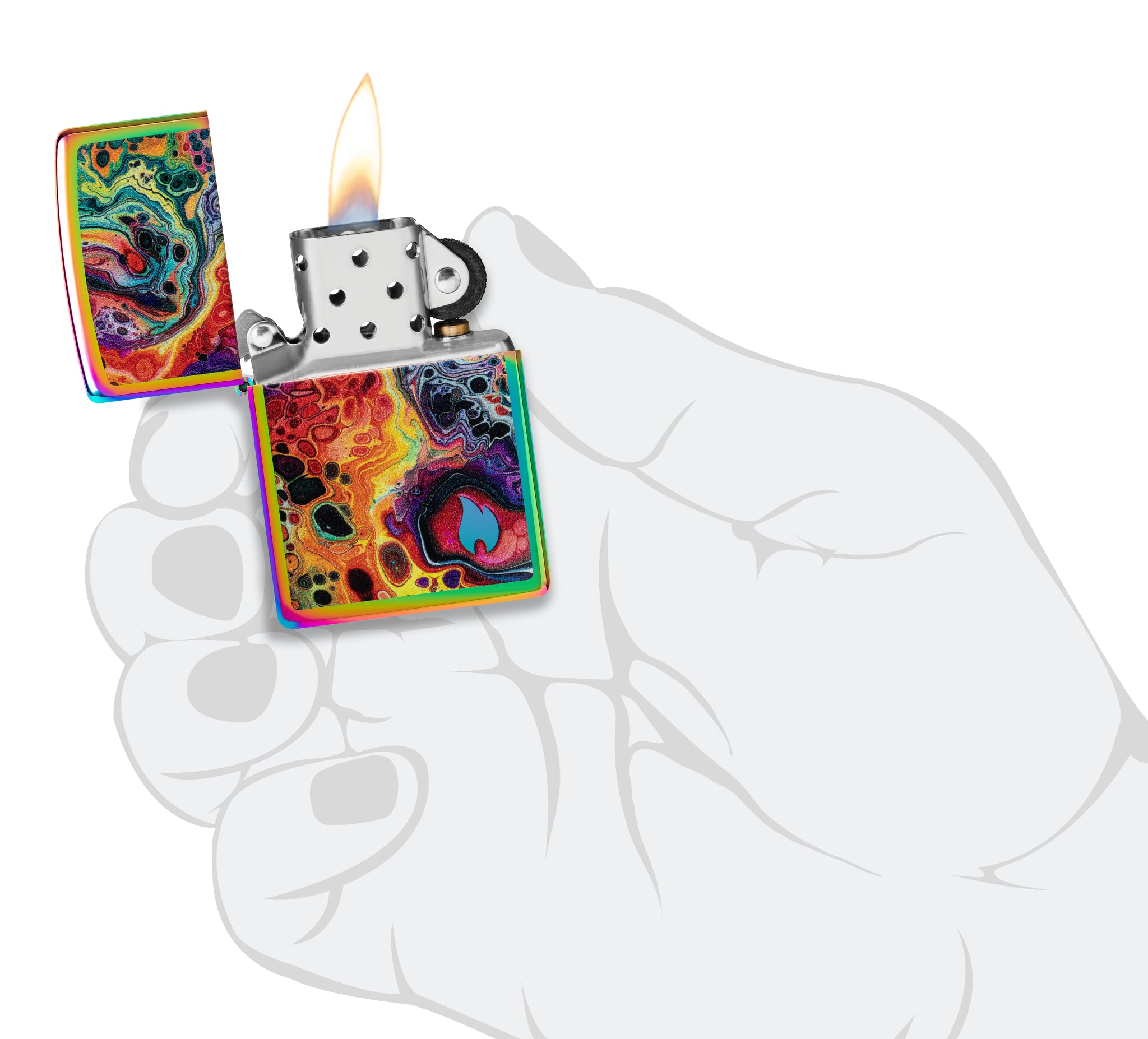 Zippo Mesmerizing Magma Design Multi-Color Windproof Lighter