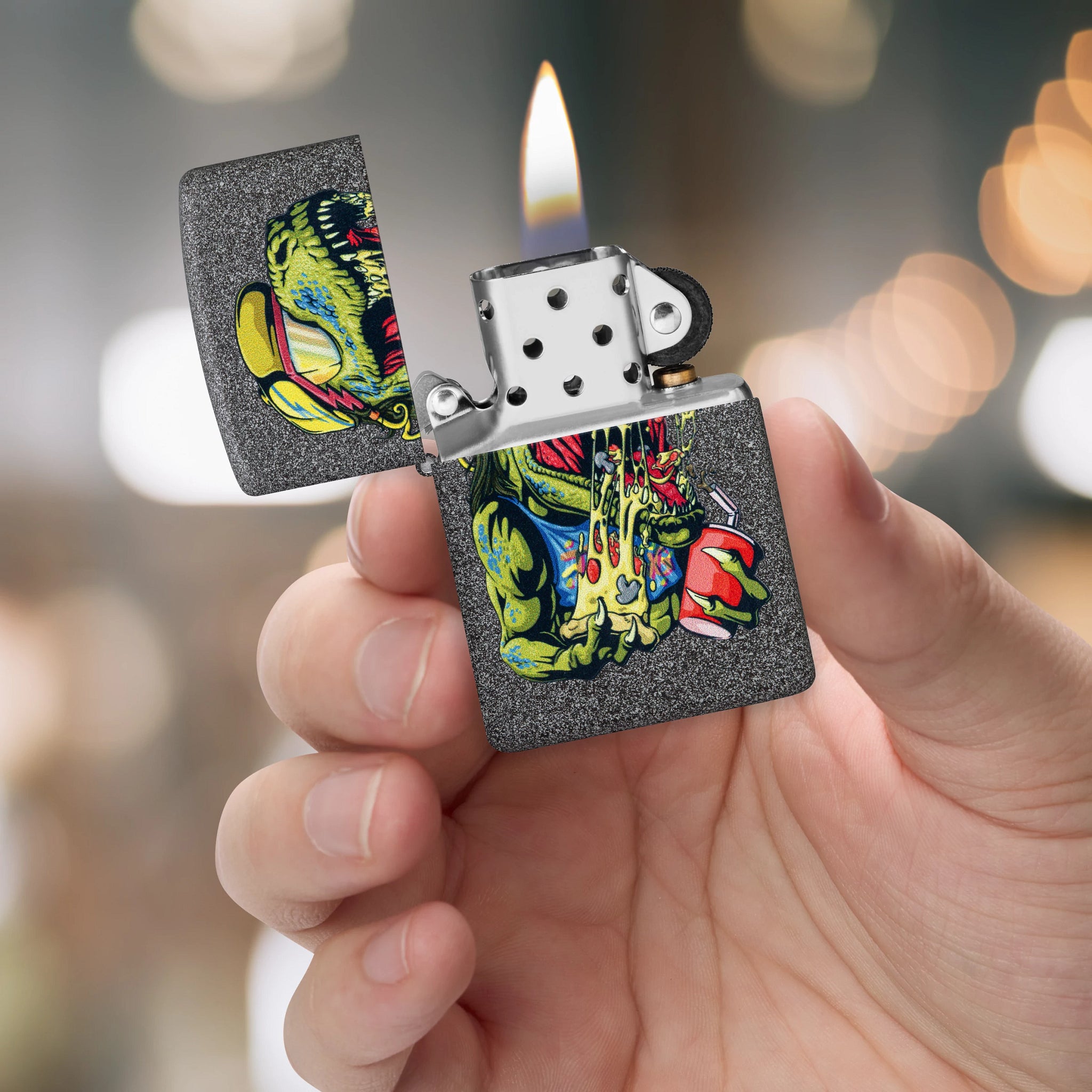 Zippo Cheese Rex Design Iron Stone Windproof Lighter – Zippo USA