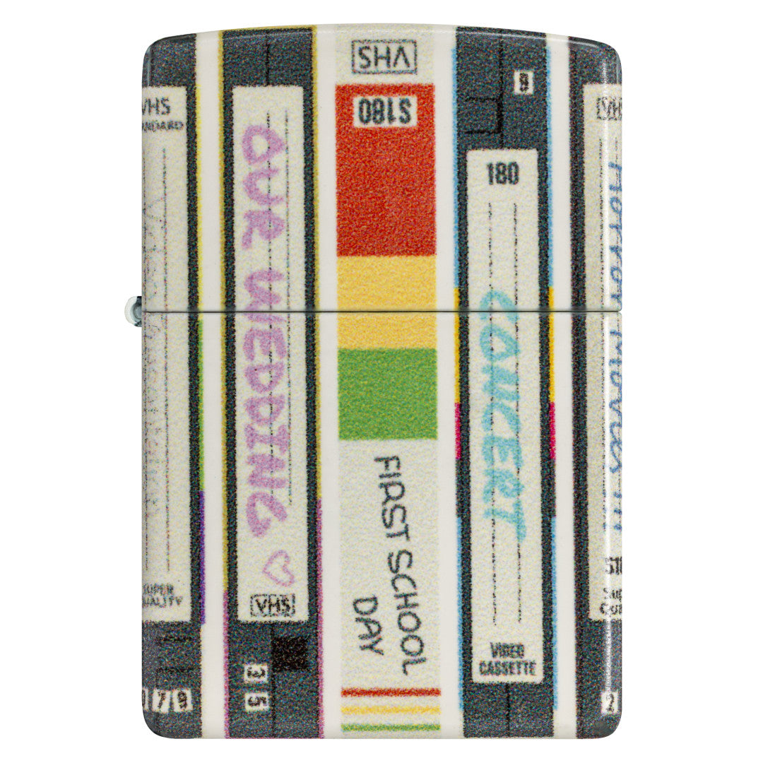Front view of Zippo Home Video Design 540 Matte Windproof Lighter.