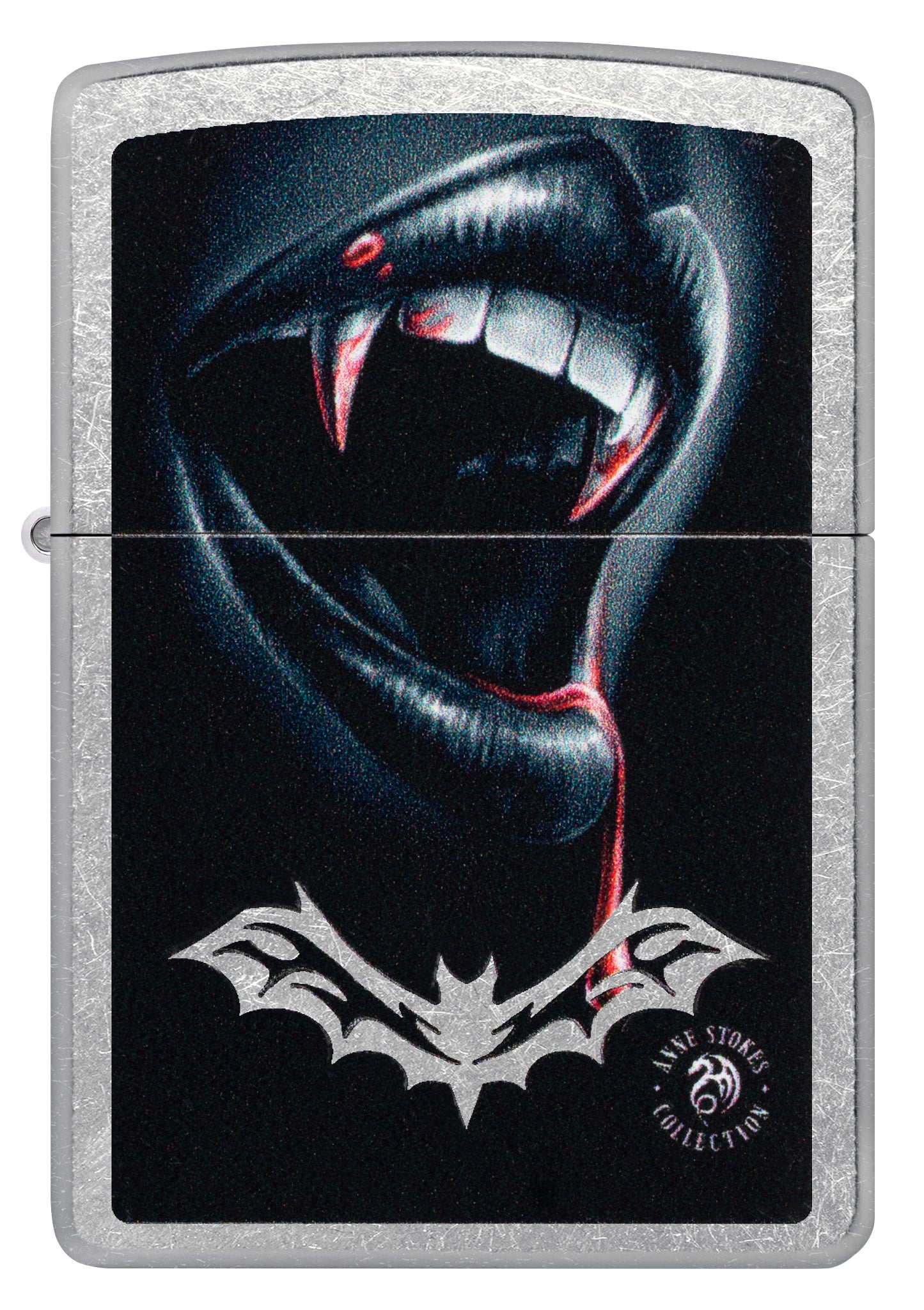 Zippo Anne Stokes Bite Design Street Chrome Windproof Lighter