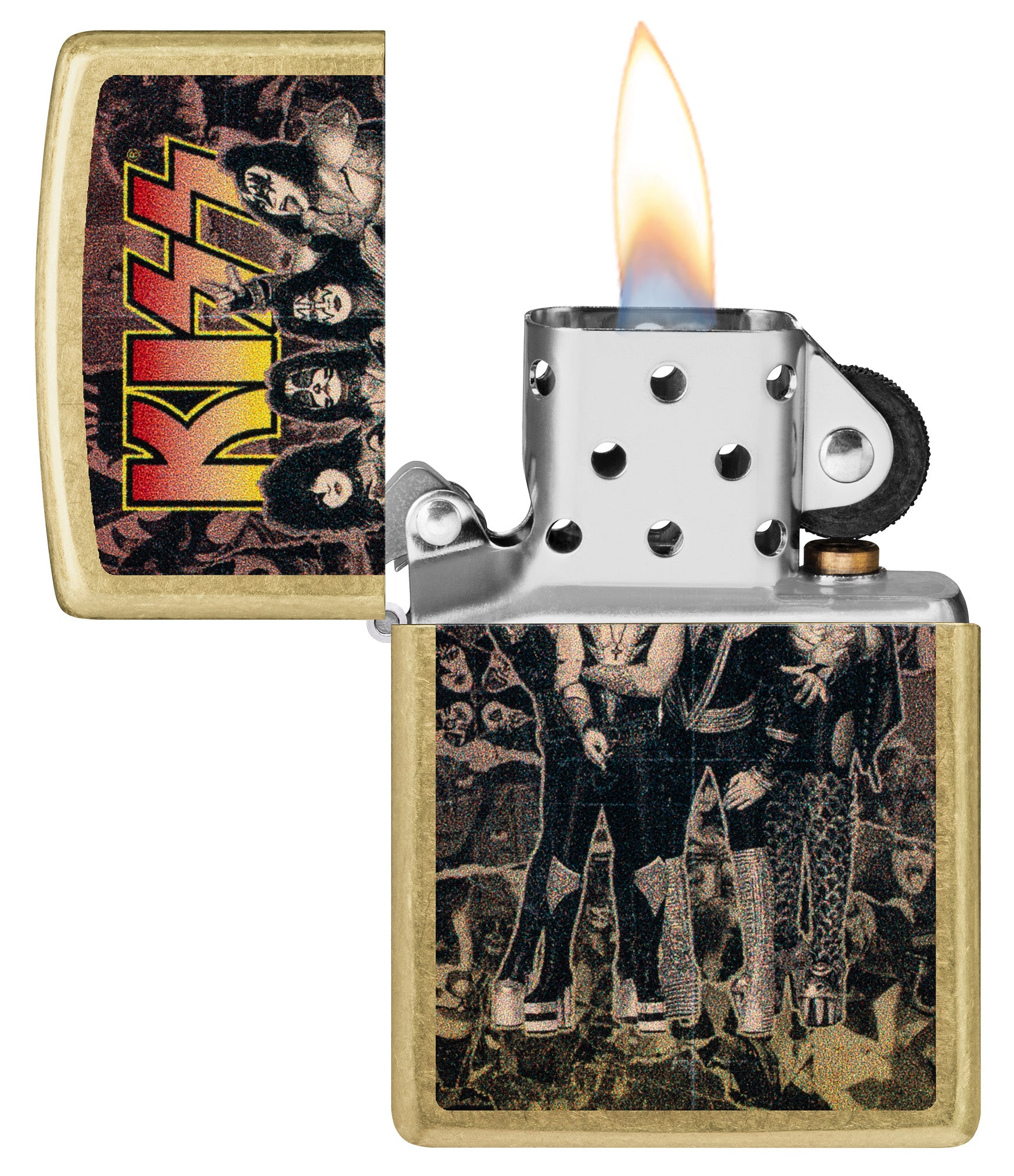 Zippo KISS Poster Street Brass Windproof Lighter – Zippo USA