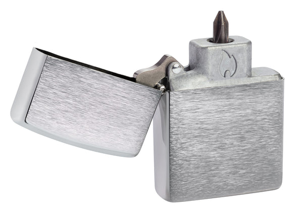 Zippo Bit Safe Screwdriver Brushed Chrome Lighter Insert – Zippo USA