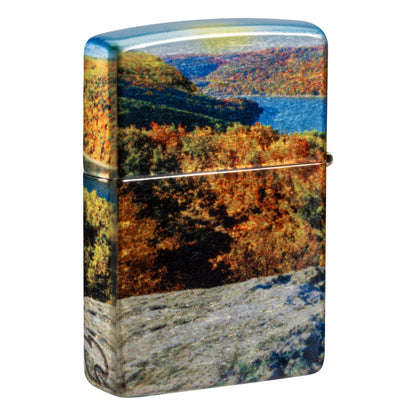 Back View of the ZIP Exclusive: Allegheny Mountains Design at 3/4 angle