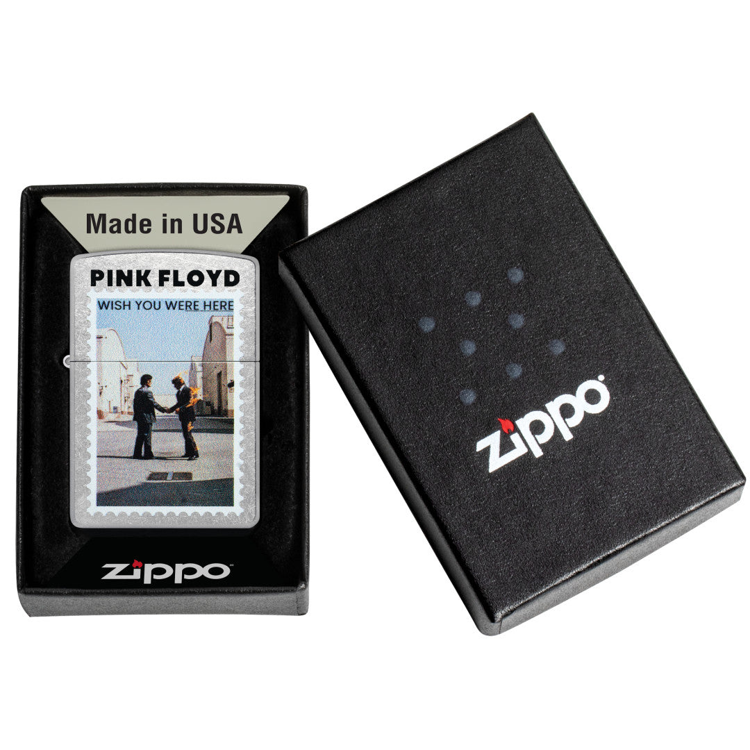 Zippo Pink Floyd Wish You Were Here Design Street Chrome Windproof