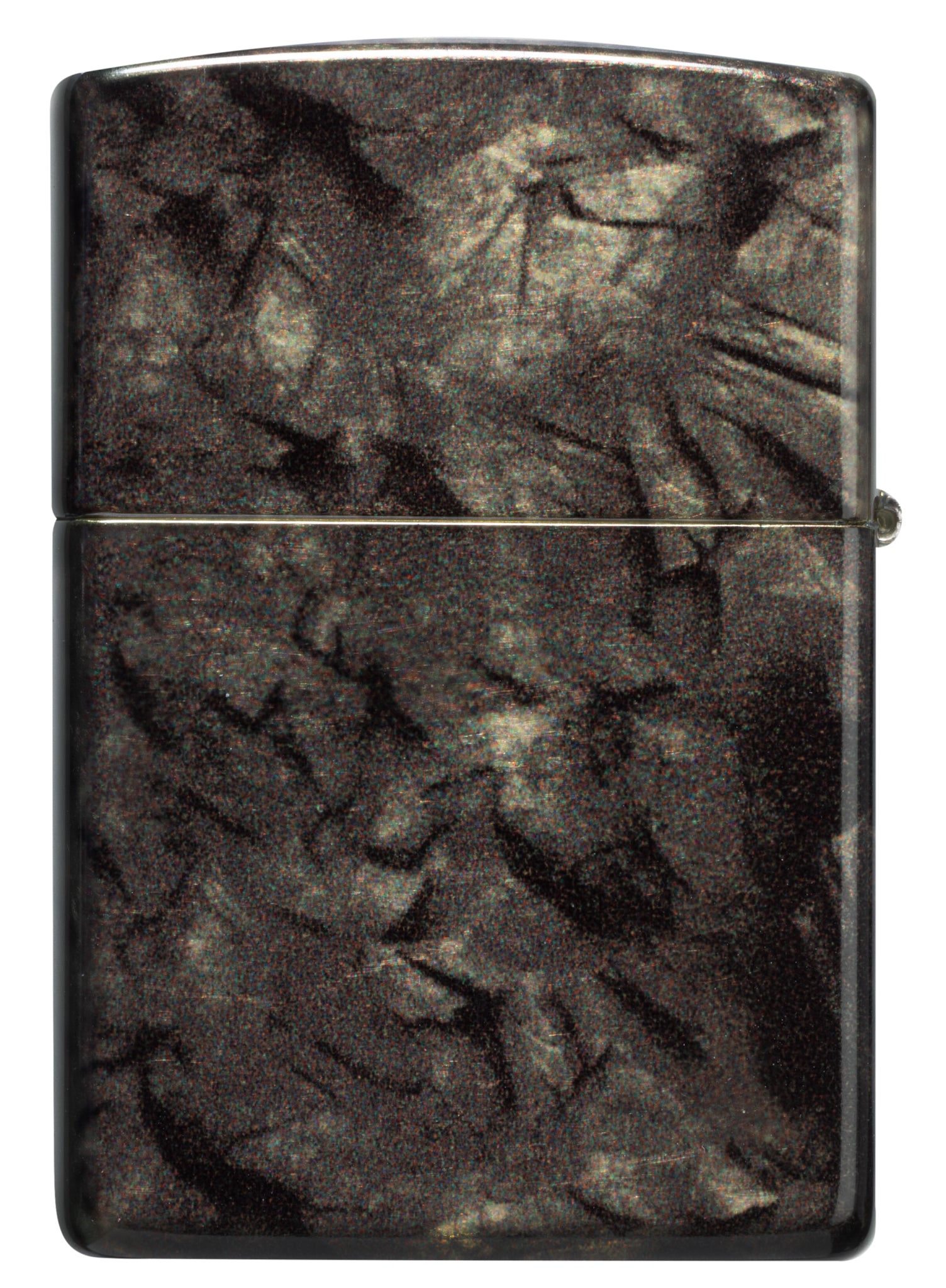 Back view of Zippo Gleaming Tree of Life Design 540 Tumbled Brass Windproof Lighter.