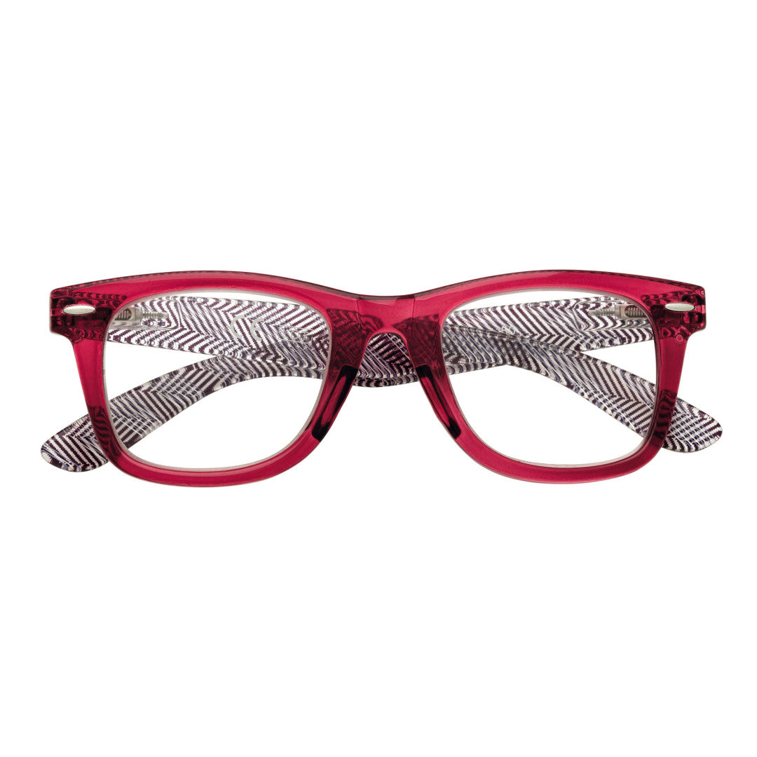 Herringbone Print Wide Frame Reading Glasses