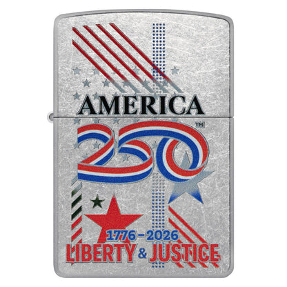 America250 Liberty & Justice Design - Chrome