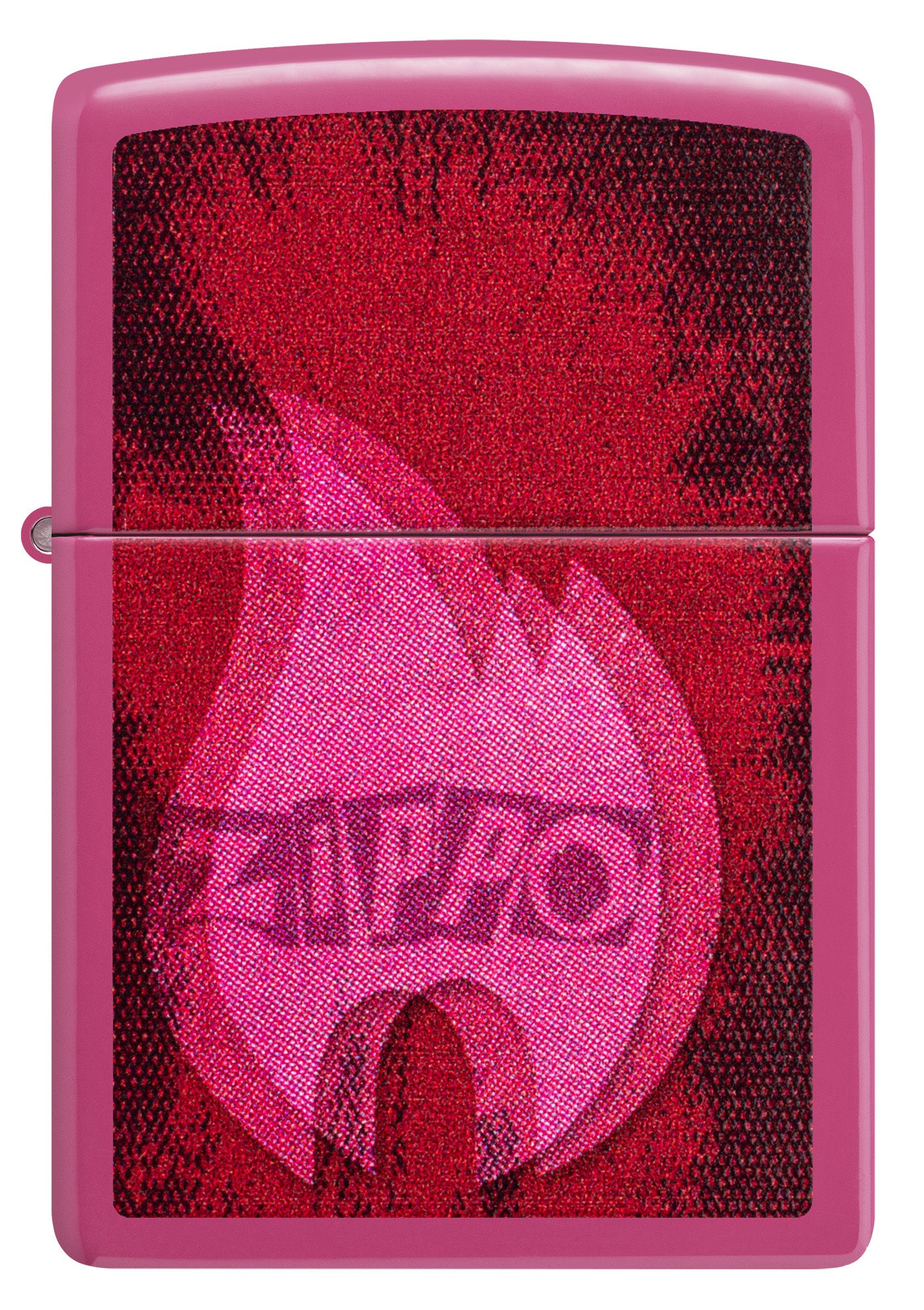 Front view of Zippo Pulse Design Frequency Windproof Lighter.