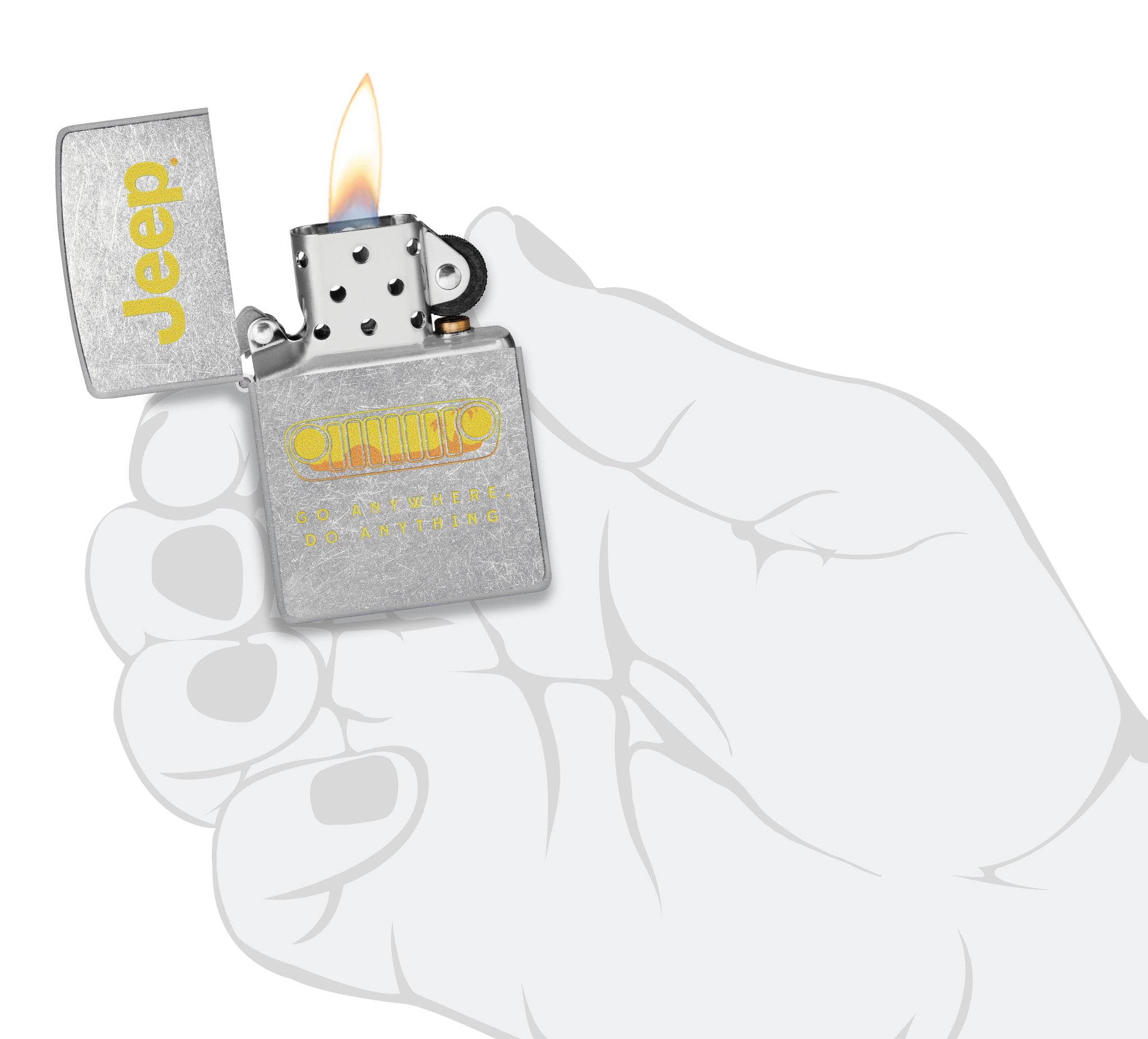 Zippo Jeep® Grille Design Street Chrome Windproof Lighter – Zippo USA