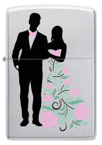 Front of Wedding Couple Design Windproof Lighter