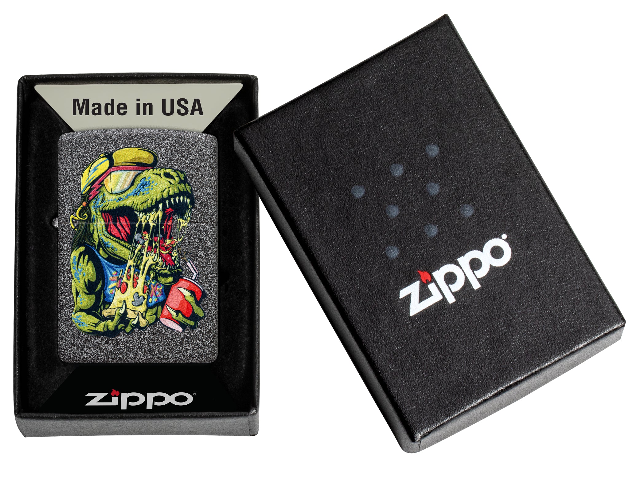 Zippo Cheese Rex Design Iron Stone Windproof Lighter – Zippo USA