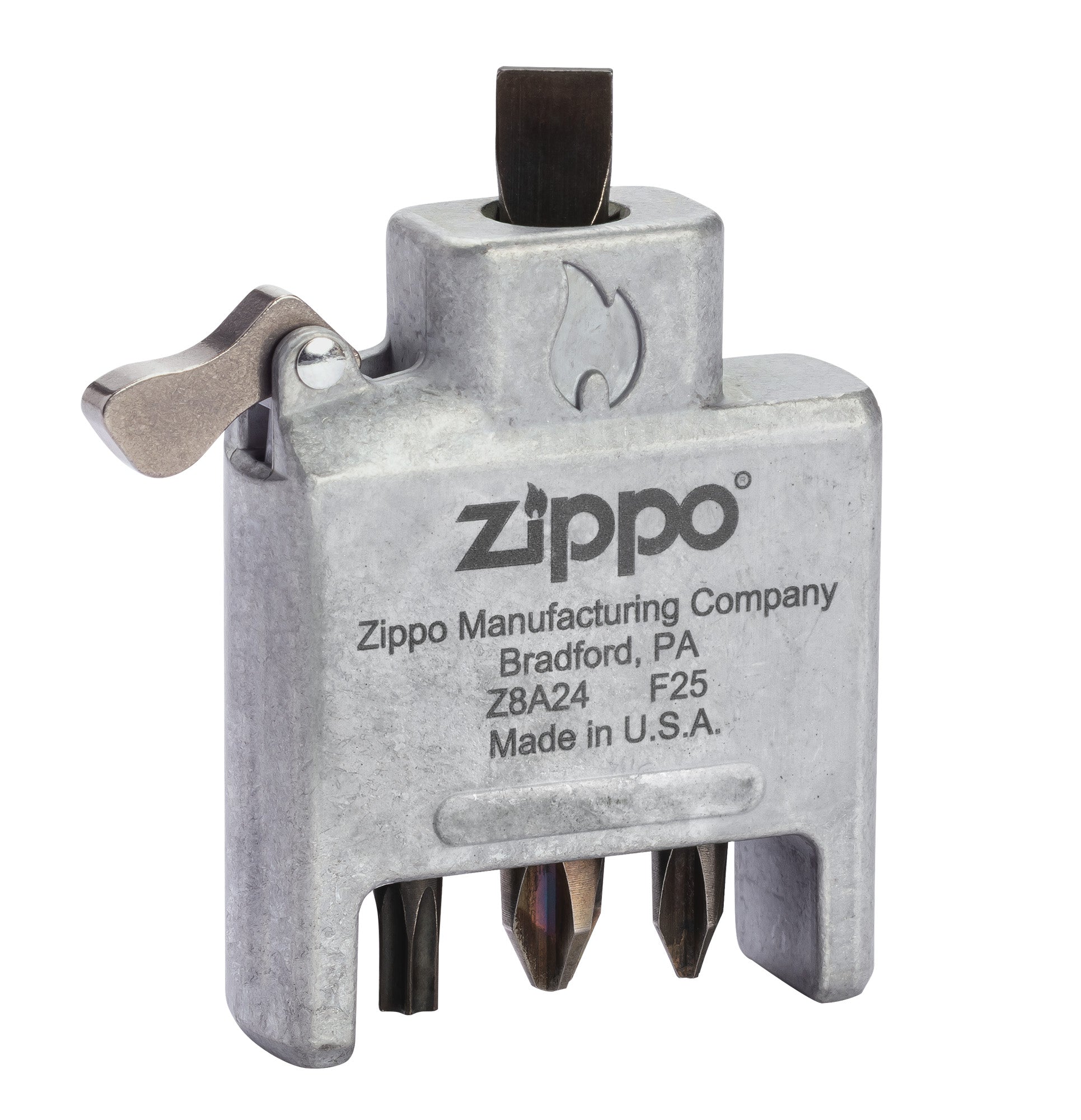 Zippo Bit Safe Screwdriver Brushed Chrome Lighter Insert – Zippo USA