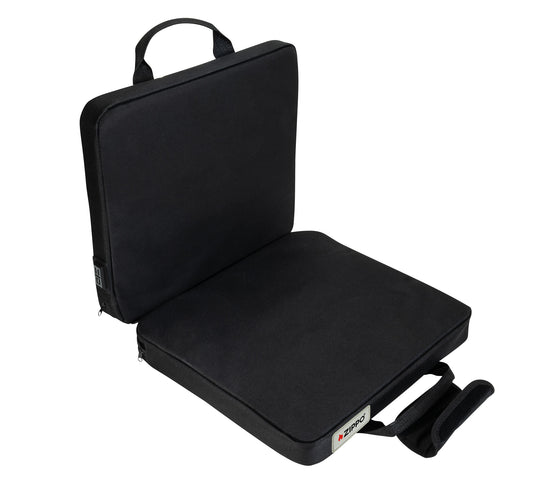 Top view of Zippo Heated Seat - Double showing the seat open. 