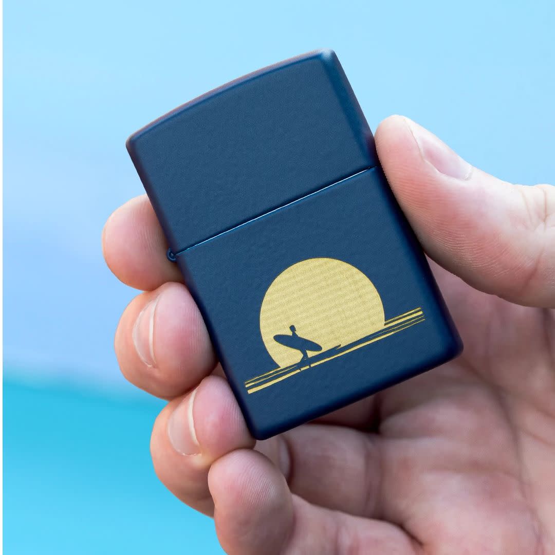 Zippo Sun and Surf Design Navy Matte Windproof Lighter – Zippo USA