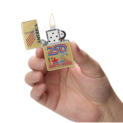 America250 Liberty & Justice Design - Brass