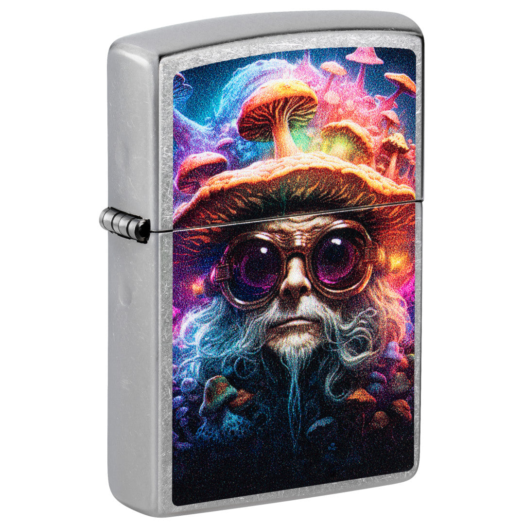 Zippo Mushroom Man Design Street Chrome Windproof Lighter – Zippo USA
