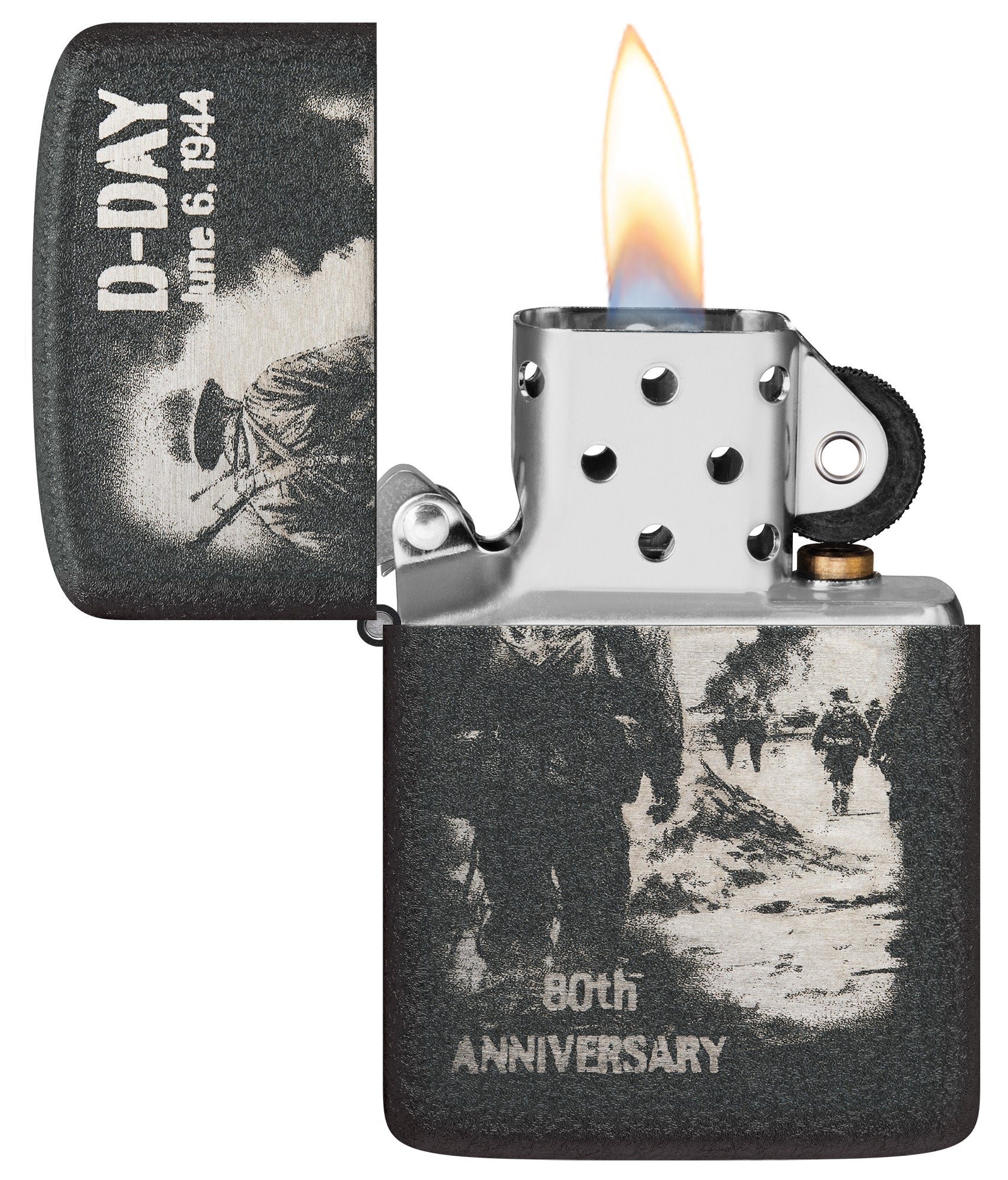 超激得最新作zippo 1941レプリカ　D-Day 2004年　ブラッククラックル　限定 喫煙具・ライター