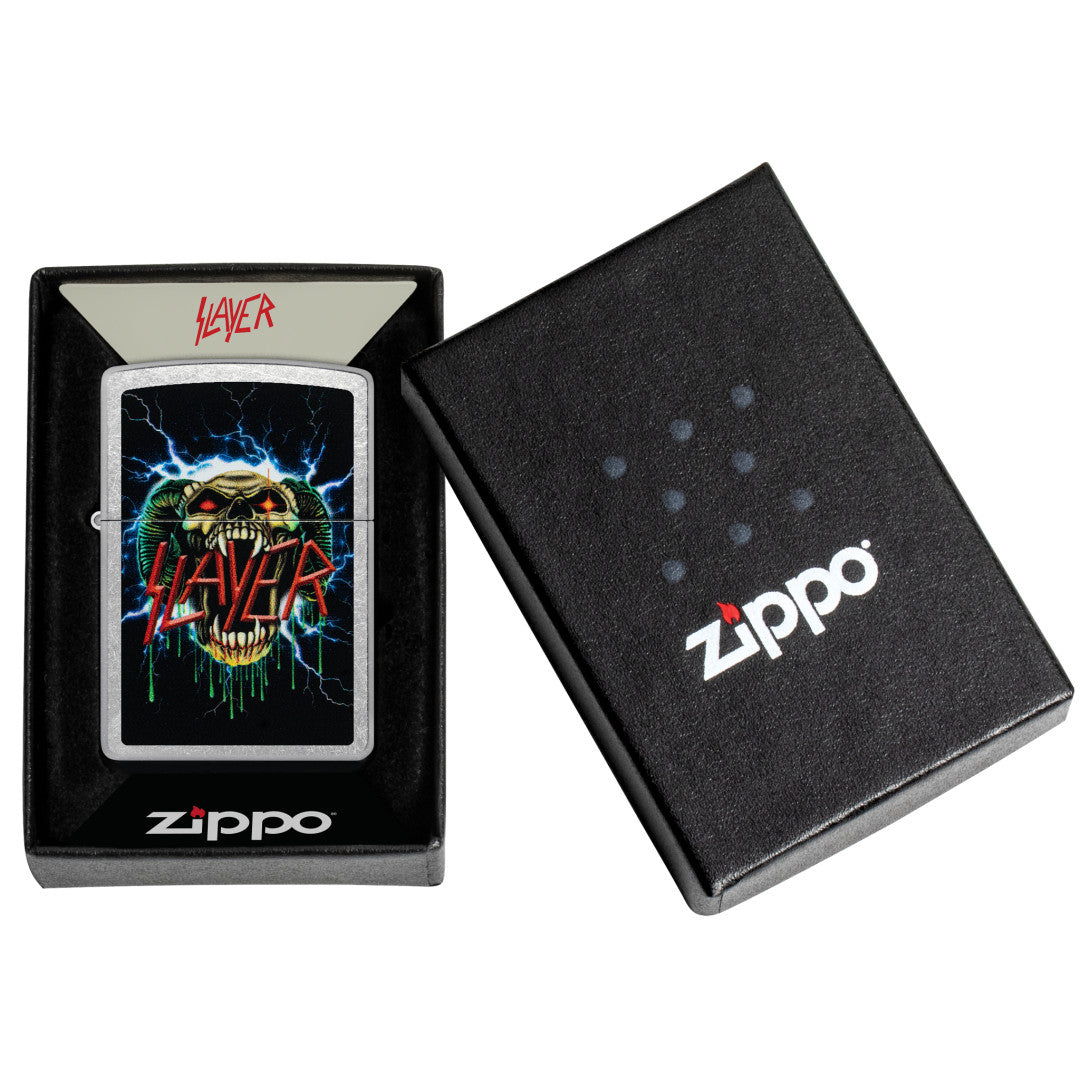 Zippo シンガポールデザイン ライター セット Zippo Slayer Snake Design Street Chrome Windproof Lighter – Zippo USA