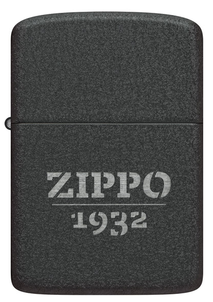 Front view of Zippo Design 1941 Replica Black Crackle® Windproof Lighter.