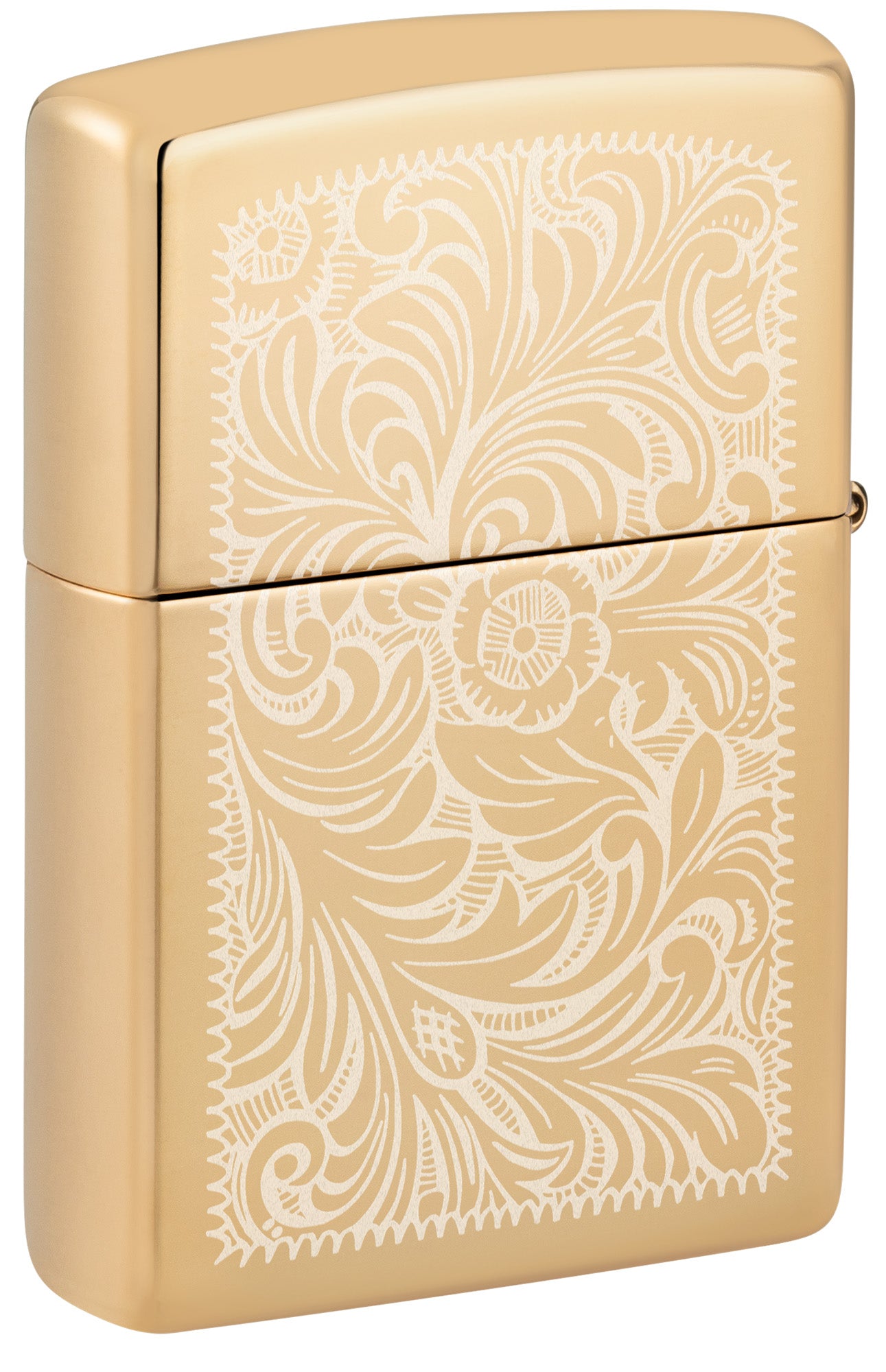 Zippo High Polish Brass Venetian® Windproof Lighter – Zippo USA
